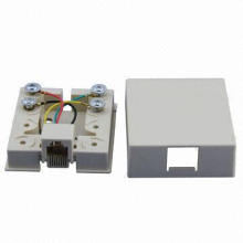 Conector RJ45 con puerto de Internet Puerto telefónico (ST-6P4C-TBB4)